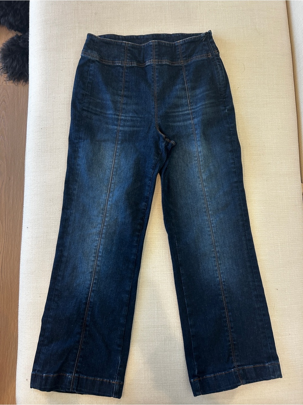 ME+EM Dark Blue Crop Travel Jean - Size 28